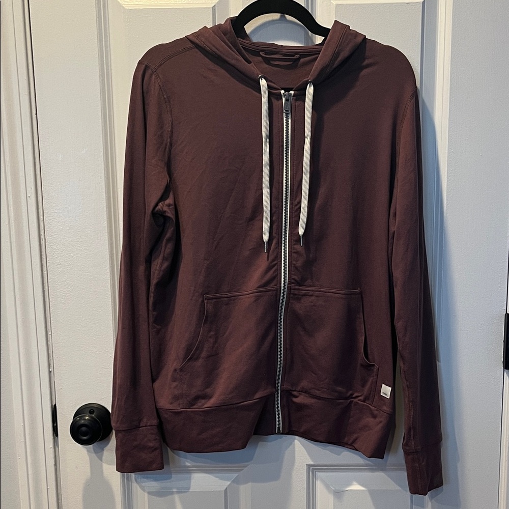Vuori Women’s Halo Performance Hoodie 2.0 Size Large Elderberry Heather